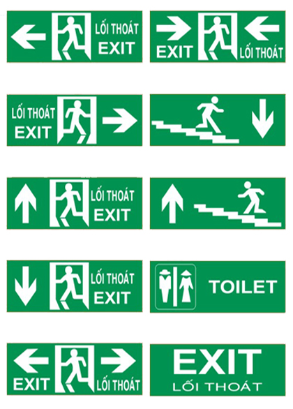Các Loại Đèn Exit Phổ Biến Tại Việt Nam